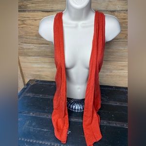 Orange tank cardigans